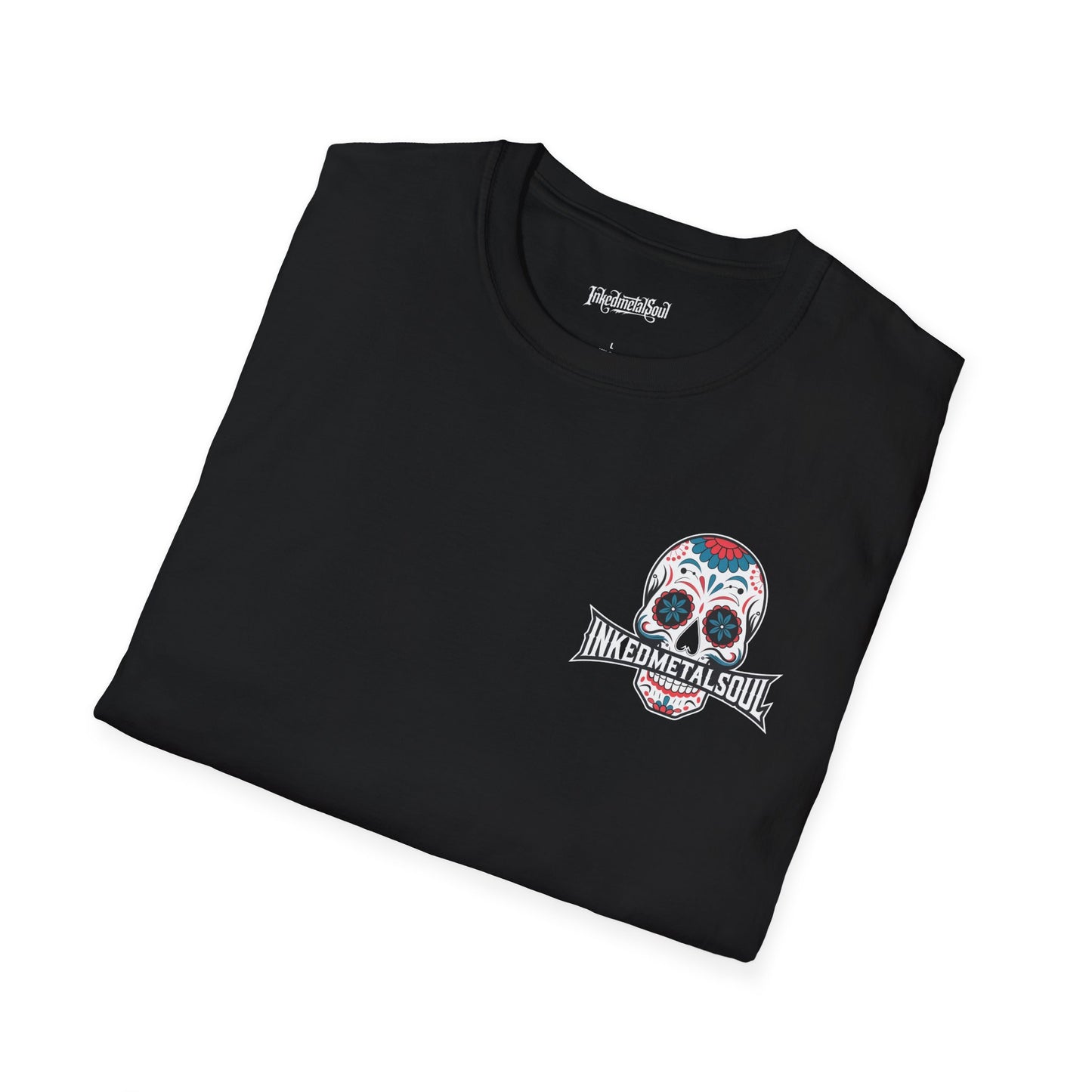 Day of the Dead Skull Logo - Unisex Softstyle T-Shirt