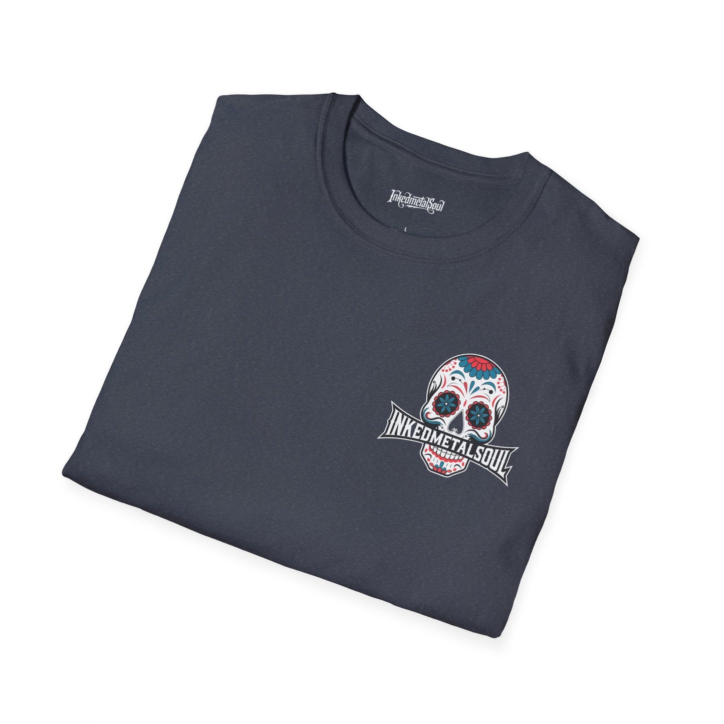 Day of the Dead Skull Logo - Unisex Softstyle T-Shirt