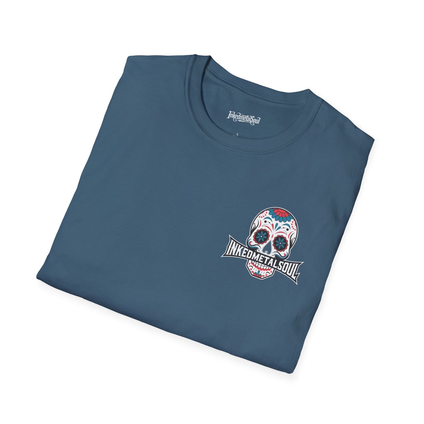 Day of the Dead Skull Logo - Unisex Softstyle T-Shirt