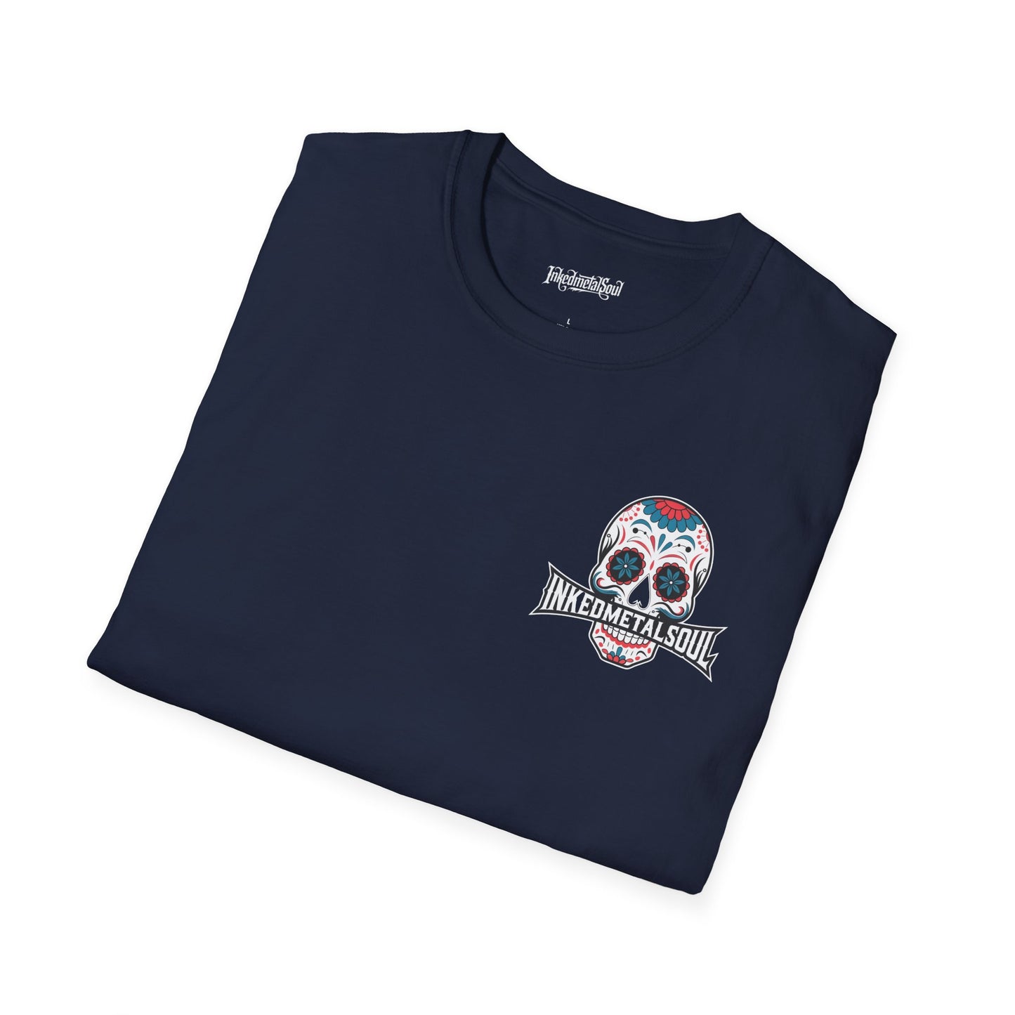 Day of the Dead Skull Logo - Unisex Softstyle T-Shirt