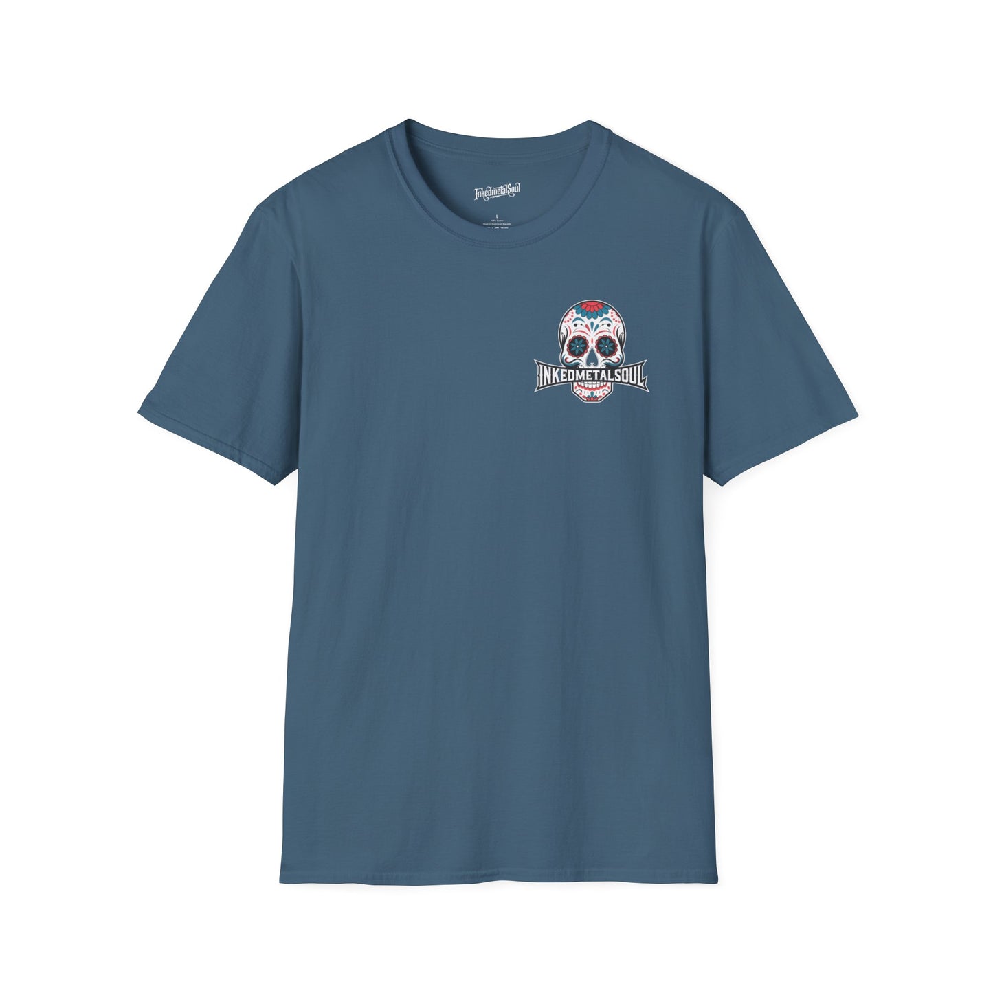 Day of the Dead Skull Logo - Unisex Softstyle T-Shirt