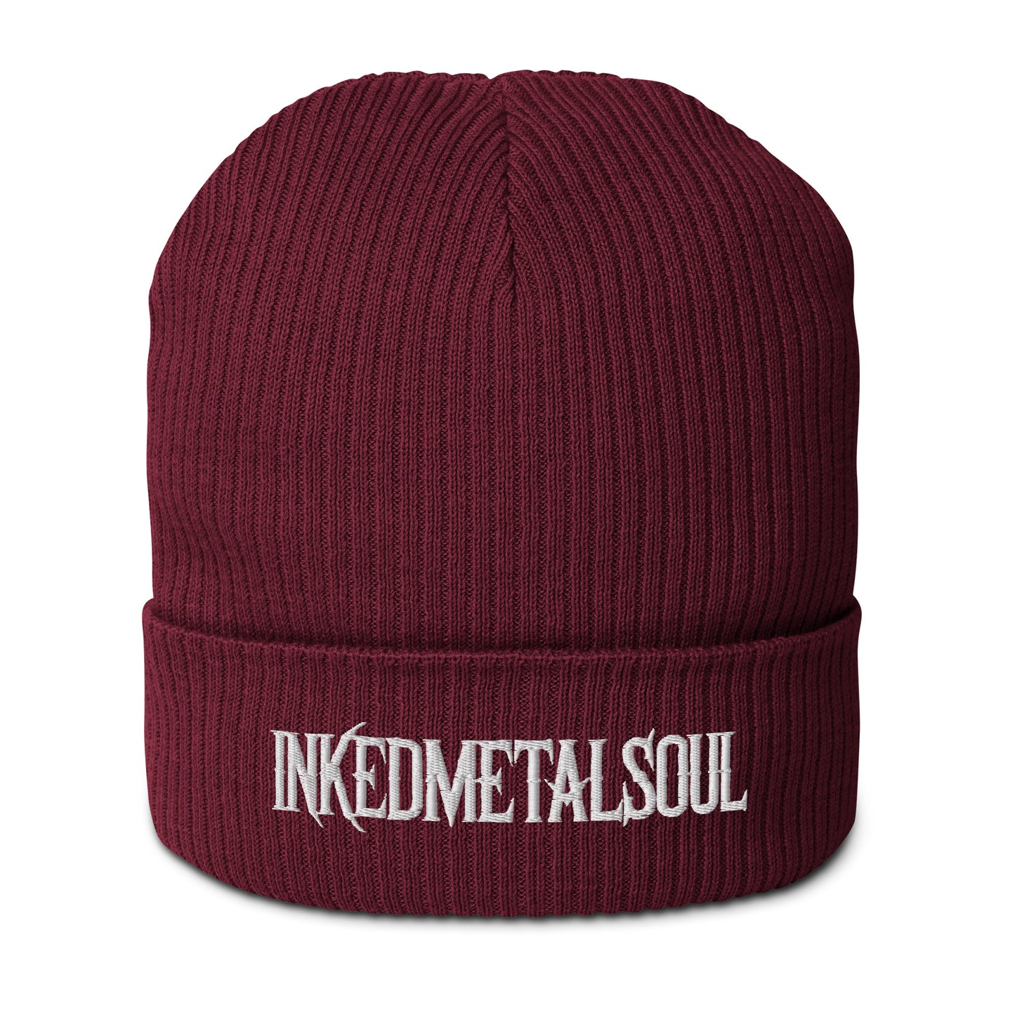 IMS logo - Organic ribbed beanie