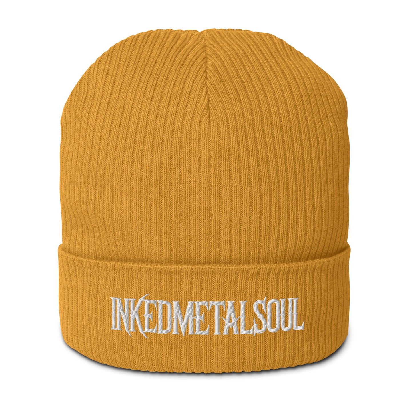 IMS logo - Organic ribbed beanie