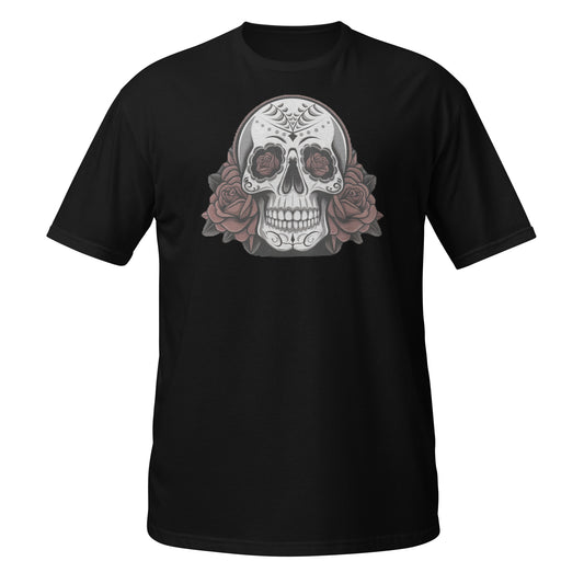 IMS Skull with Roses - Short-Sleeve Unisex T-Shirt