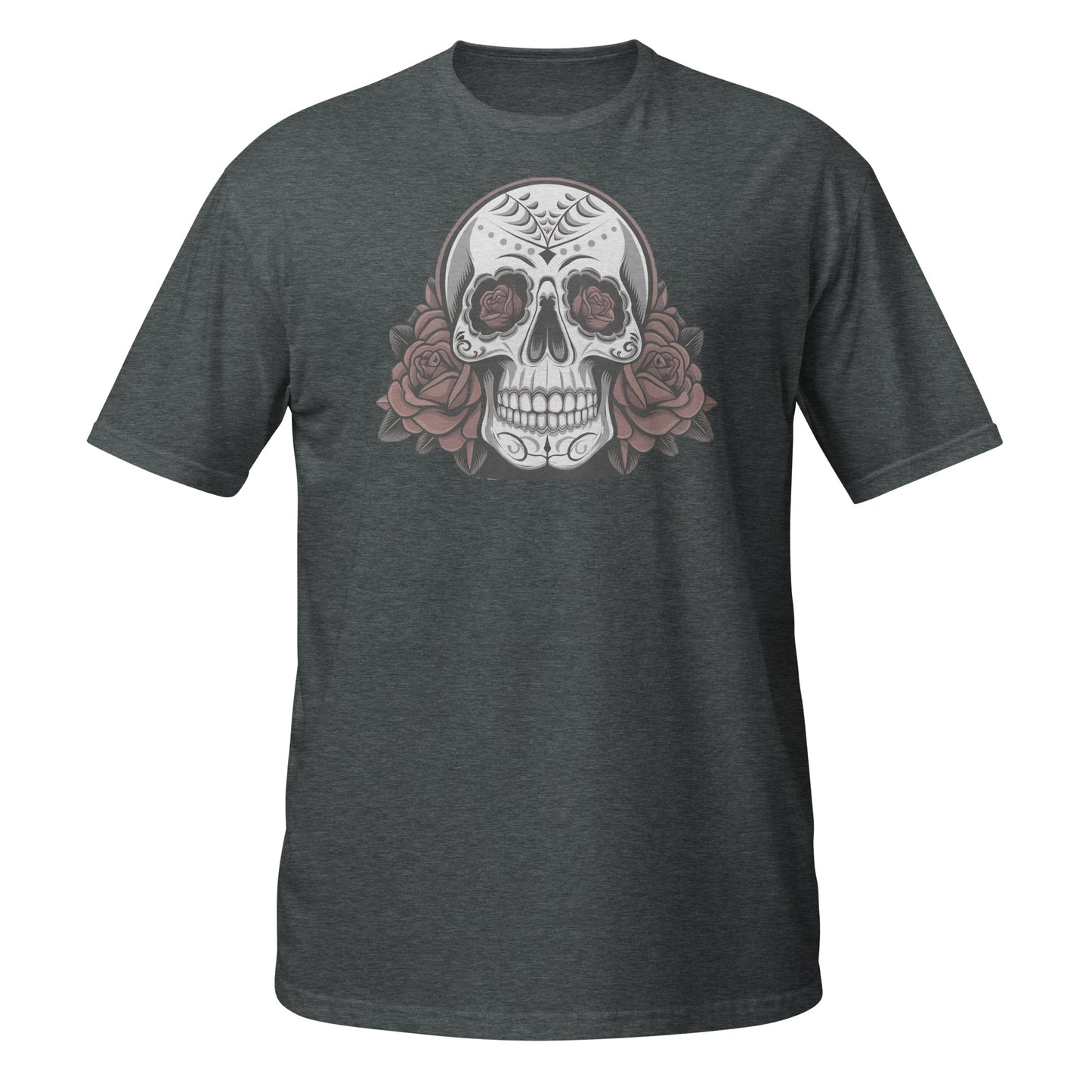 IMS Skull with Roses - Short-Sleeve Unisex T-Shirt