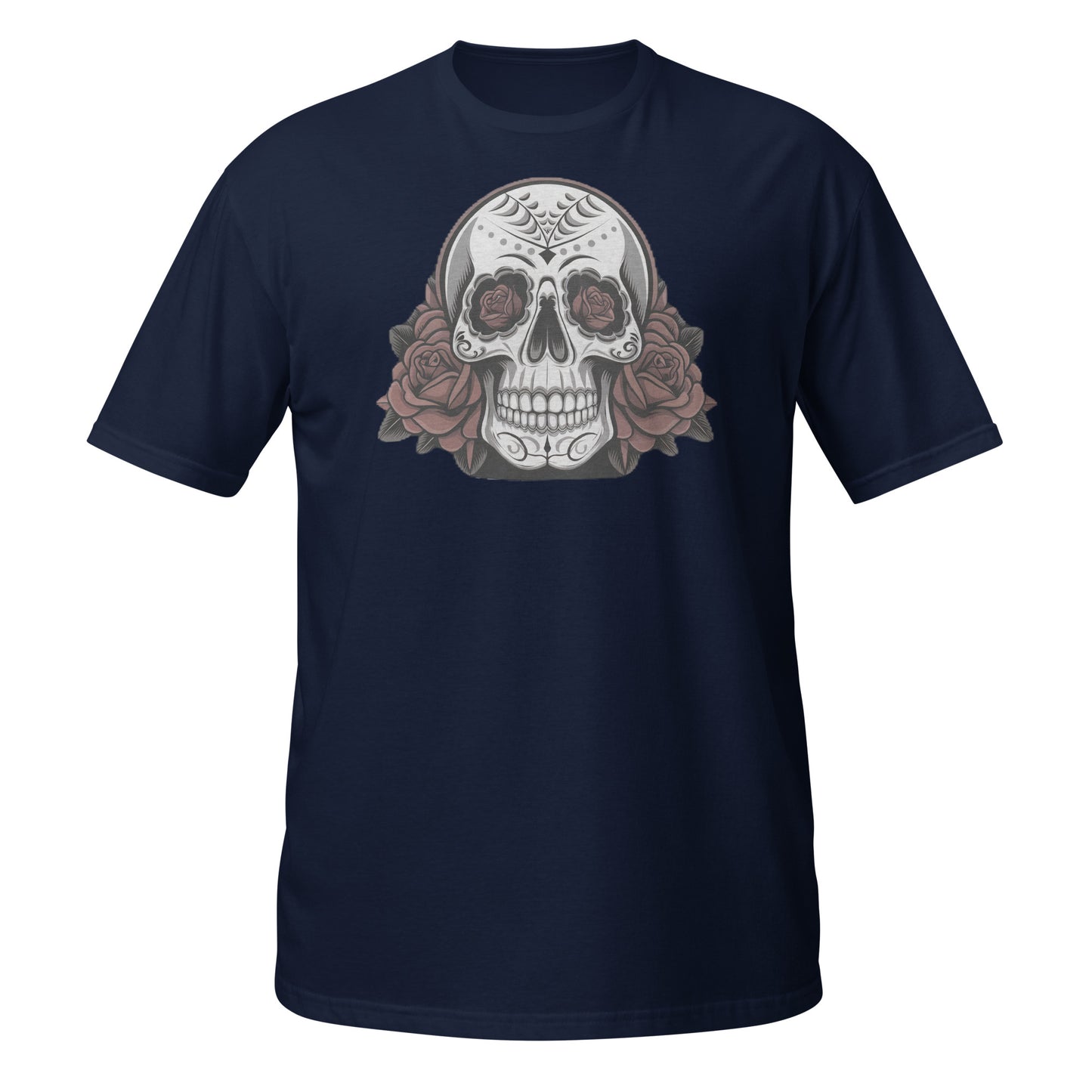 IMS Skull with Roses - Short-Sleeve Unisex T-Shirt