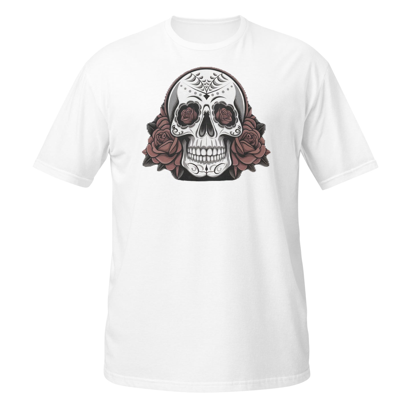 IMS Skull with Roses - Short-Sleeve Unisex T-Shirt