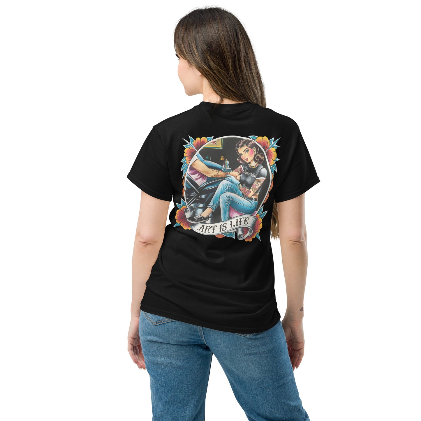 IMS Art is Life back print - Unisex classic t-shirt