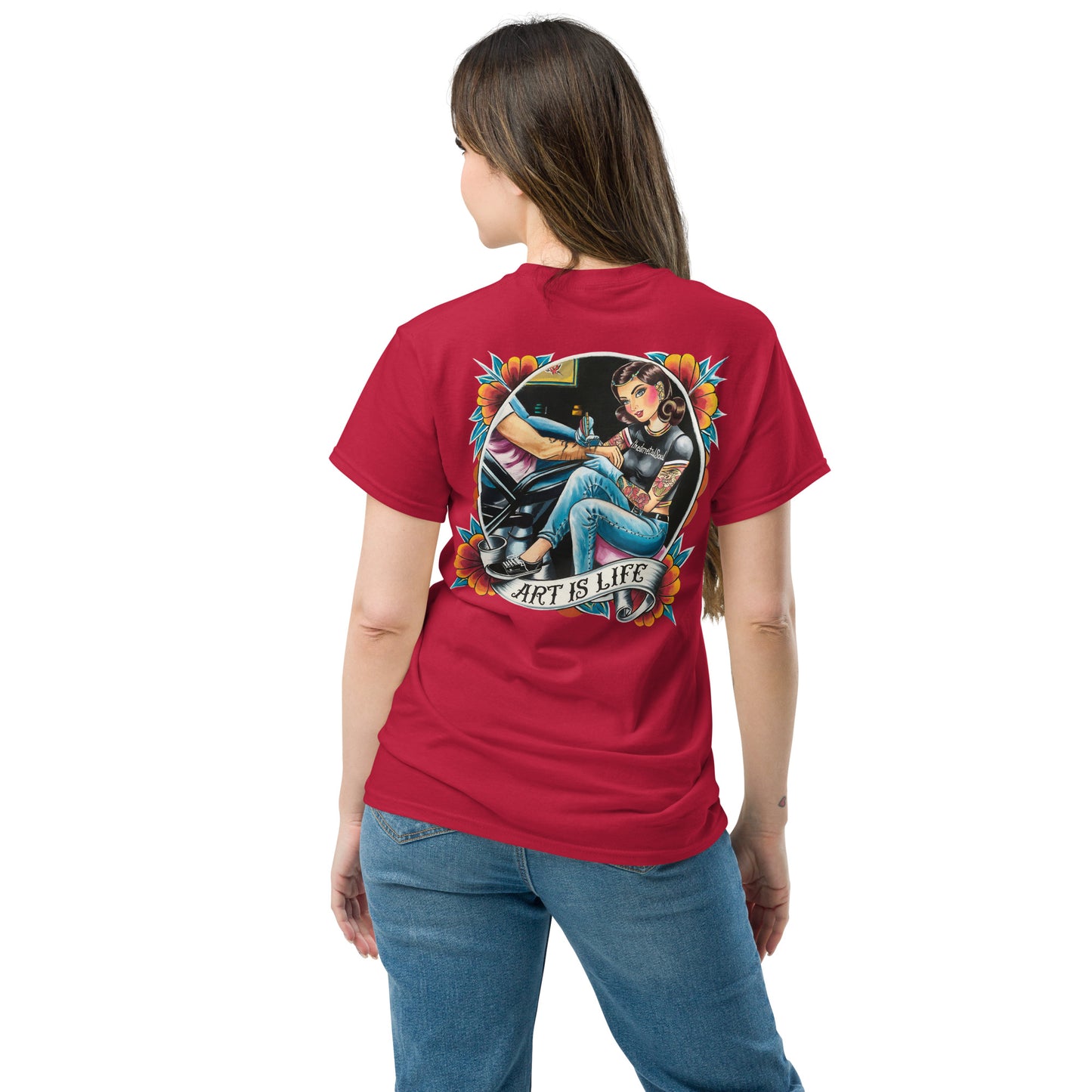 IMS Art is Life back print - Unisex classic t-shirt