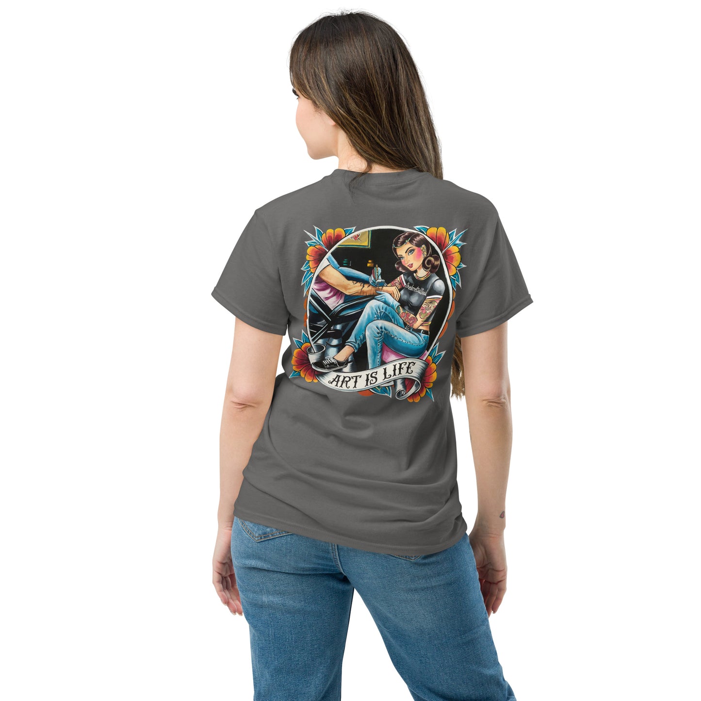 IMS Art is Life back print - Unisex classic t-shirt