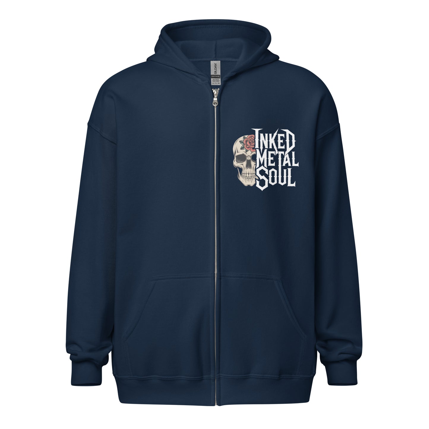 IMS Large Skull Logo - Unisex heavy blend zip hoodie