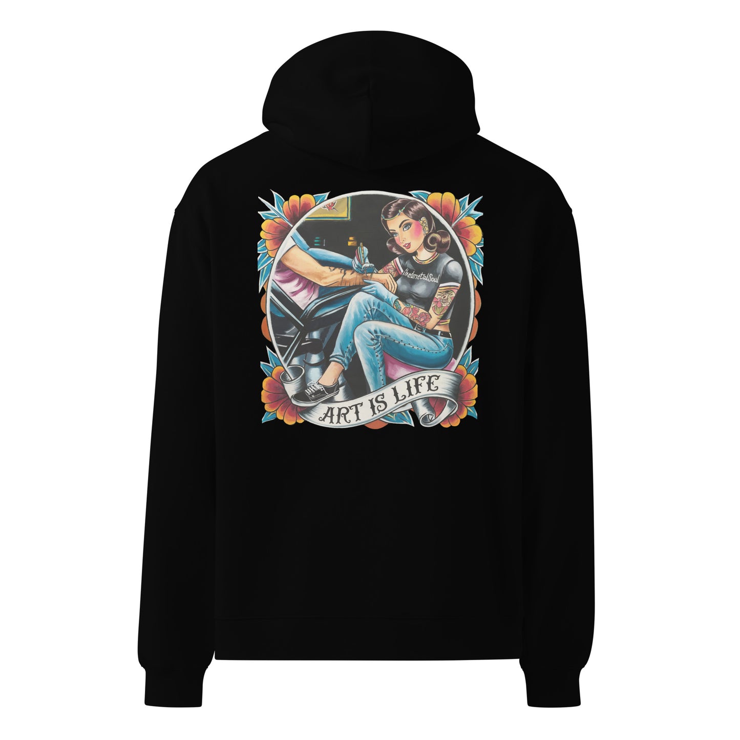 IMS Art is Life Logo - Unisex oversized hoodie