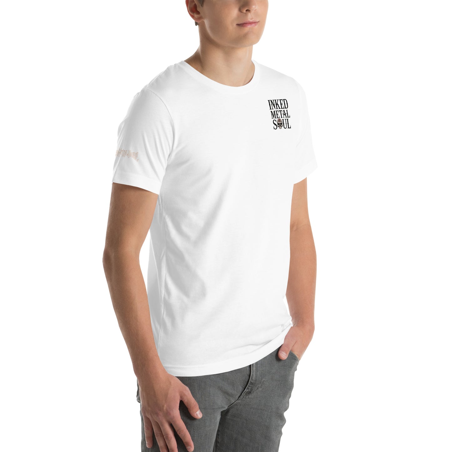 IMS Rosy Skull Logo with sleeve detail - Unisex t-shirt